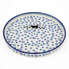 Talerz płytki z wysokim rantem E93 25,5 cm <br> 1771X Czarny kot